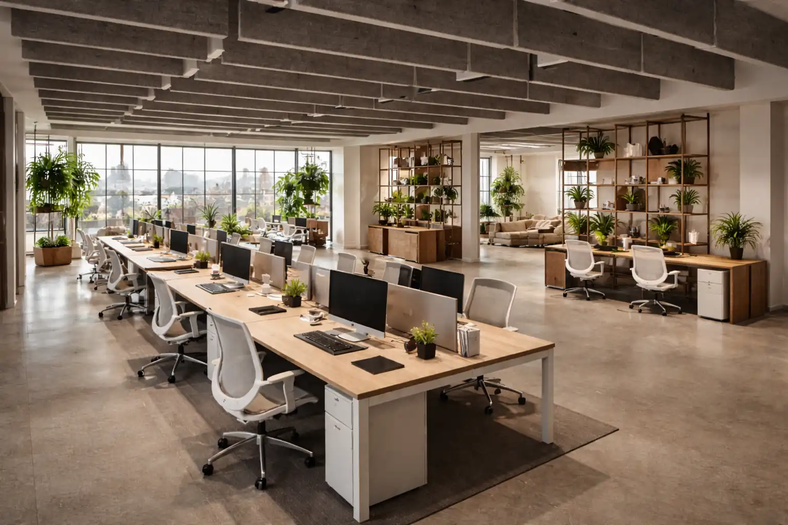 Açık plan ofis tasarımı — esnek ve iş birliğine uygun çalışma alanı