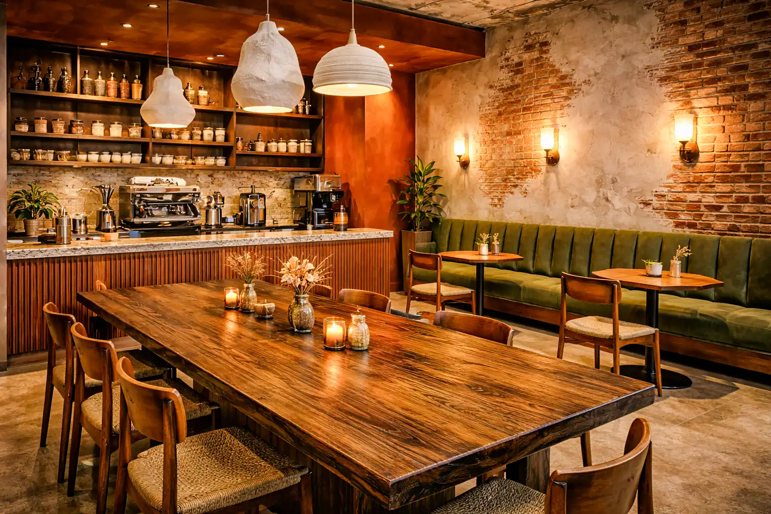 Kafe ortam tasarımı — aydınlatma, müzik ve sıcak atmosfer