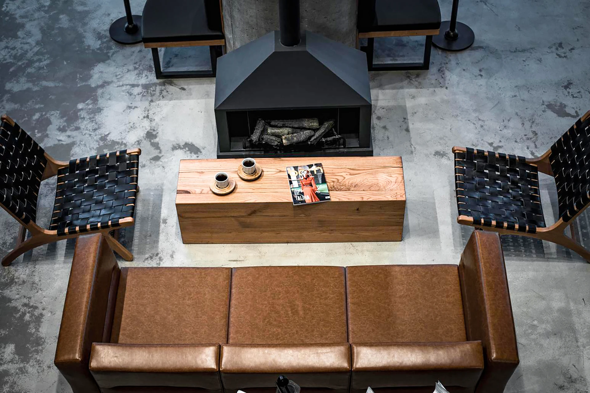 Kafe iç mimarlık tasarımı