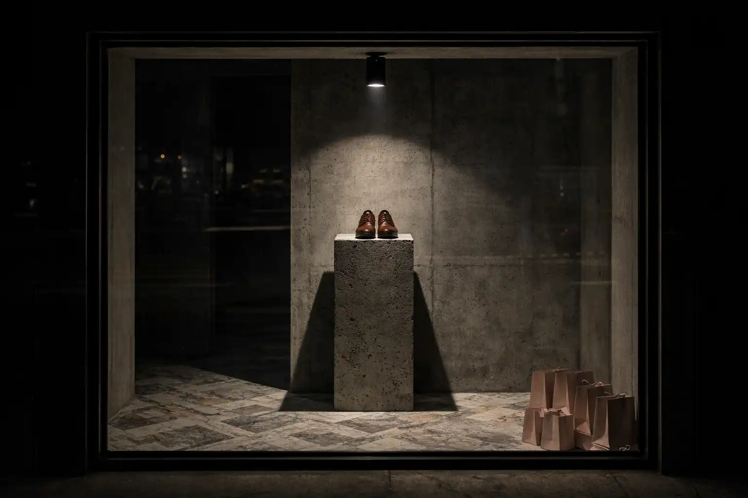 Mağaza vitrin tasarımı — dikkat çekici sergileme ve aydınlatma