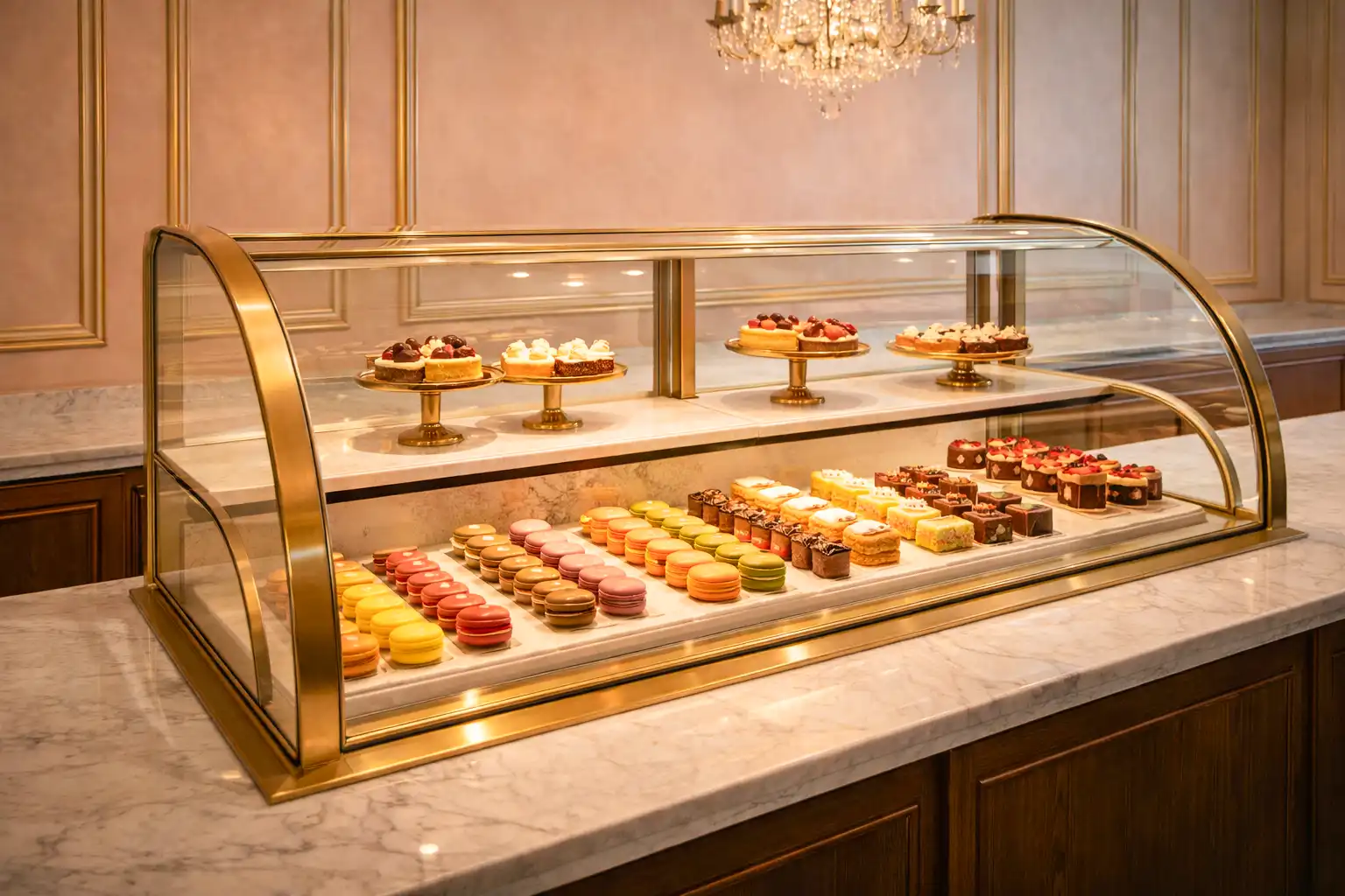 Pastane vitrin tasarımı — ürün aydınlatması ve teşhir düzeni