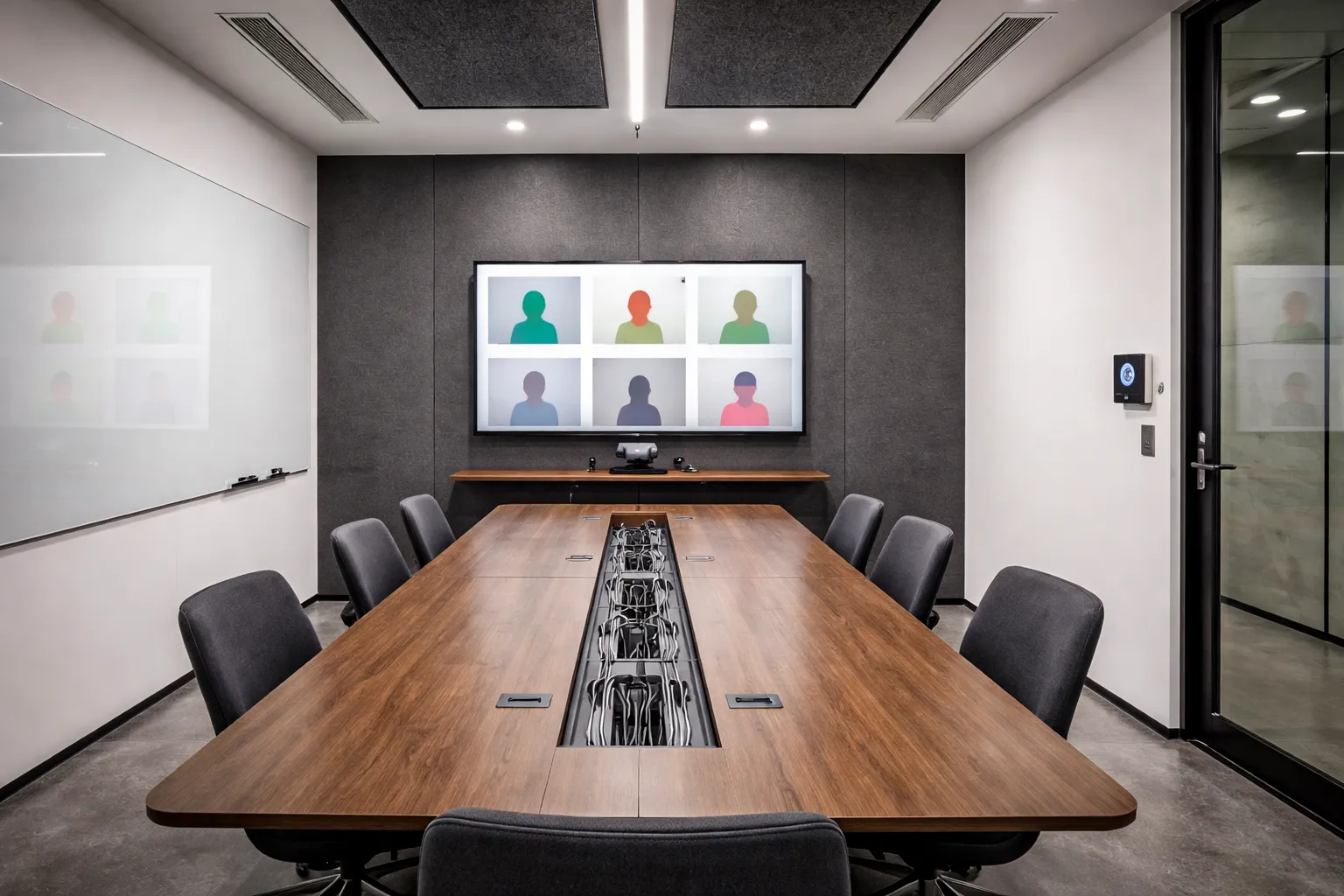 Ortak çalışma alanı güçlü altyapı — yüksek hızlı internet ve toplantı teknolojisi